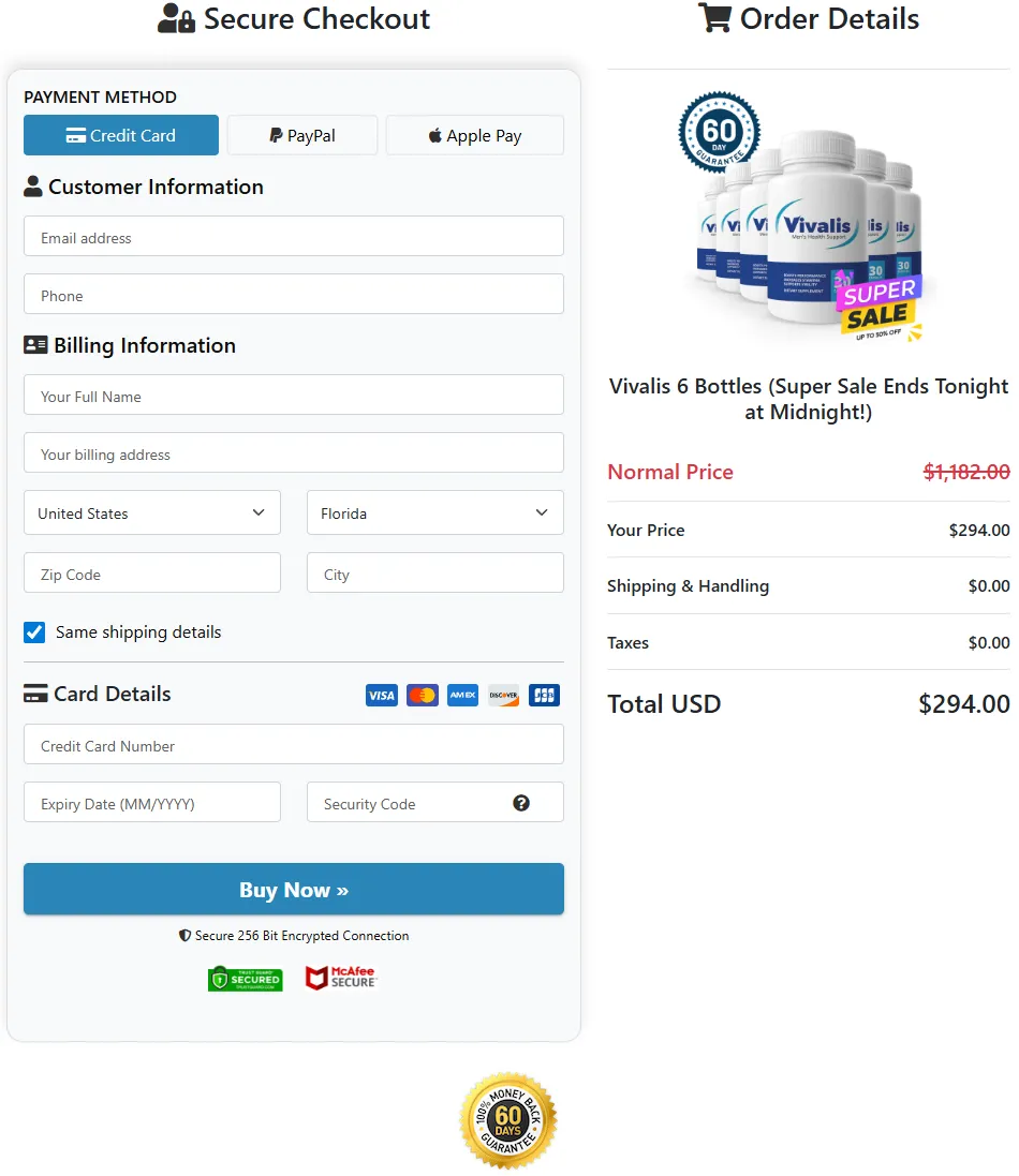 Buy Vivalis from official website secure checkout